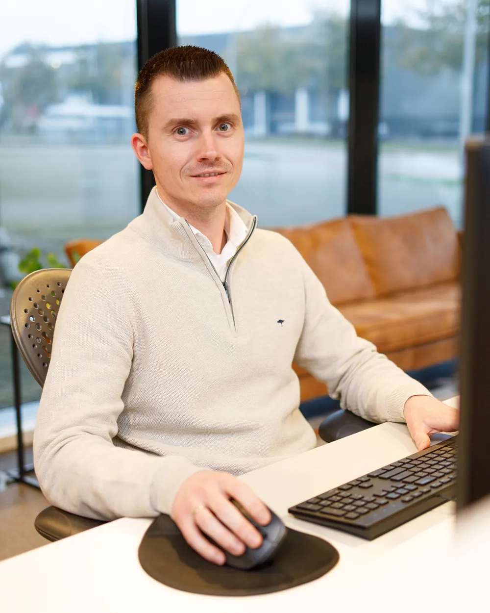 At work in the office in Nieuwkuijk