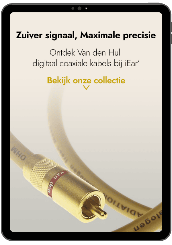 coaxiale kabel iear x van den hul advertentie